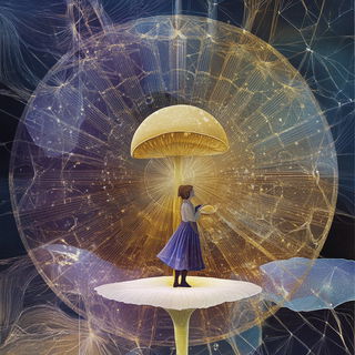 Inkwater Mythome style, Midjourney V6.1: retro fairy-tale illustration