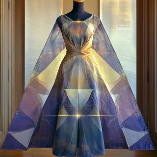 Inkwater Mythome style, Midjourney V6.1: haute-couture fashion outfit