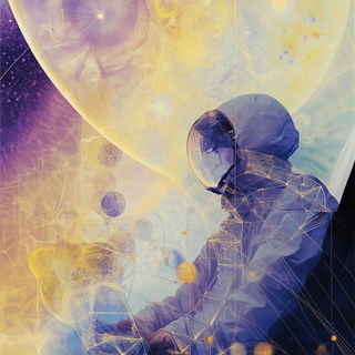 Inkwater Mythome style, Midjourney V6.1: editorial illustration for popular scientific magazine cover