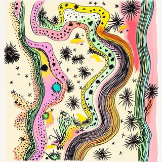 Sootographia style, Midjourney V6.1: creative pattern composition