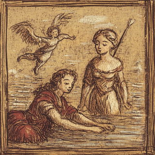 Kestrel Duet Collective style, Midjourney V6.1: classical 18th-century oil painting