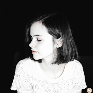 Kestrel Duet Collective style, Midjourney V6.1: photographic portrait of female protagonist