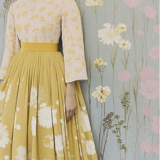 Backlit Continental Romanticism style, Midjourney V6.1: haute-couture fashion outfit