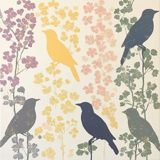 Backlit Continental Romanticism style, Midjourney V6.1: traditional folk art