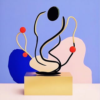 Elephantopter Almanac style, Midjourney V6.1: abstract 3D render