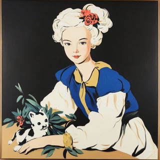Elephantopter Almanac style, Midjourney V6.1: classical 18th-century oil painting