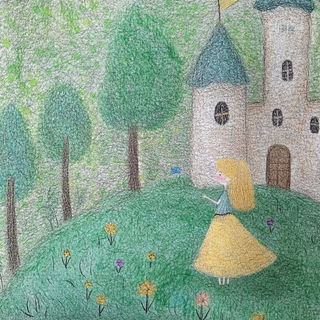 Flamecoil Embroidery style, Midjourney V6.1: retro fairy-tale illustration