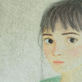 Flamecoil Embroidery style, Midjourney V6.1: photographic portrait of female protagonist