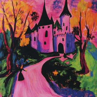 Valleymosaic style, Midjourney V6.1: retro fairy-tale illustration
