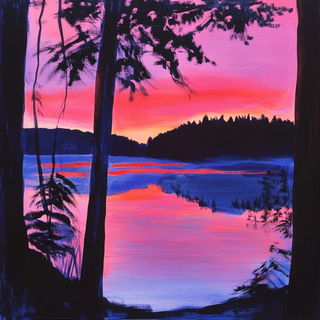 Valleymosaic style, Midjourney V6.1: realistic landscape photograph of quiet dawn