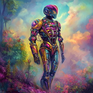 Deckleworld Architecture style, Midjourney V6.1: concept art character design of retropunk steam knight