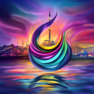 Deckleworld Architecture style, Midjourney V6.1: bold minimalist logo design for Istanbul city municipal services