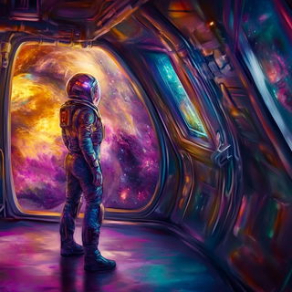 Deckleworld Architecture style, Midjourney V6.1: cinematic shot from sci-fi movie