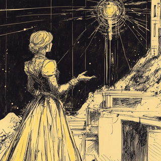 Silvafair style, Midjourney V6.1: retro fairy-tale illustration