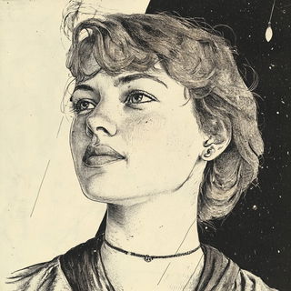 Silvafair style, Midjourney V6.1: photographic portrait of female protagonist