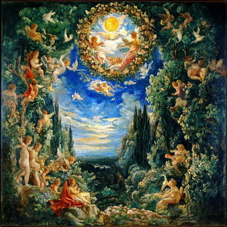 Sunglass Riverism style, Midjourney V6.1: classical 18th-century oil painting