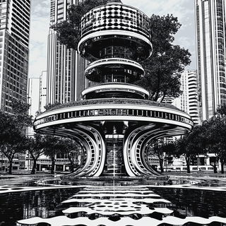 Tincture Socialism style, Midjourney V6.1: megacity with futuristic bioarchitecture
