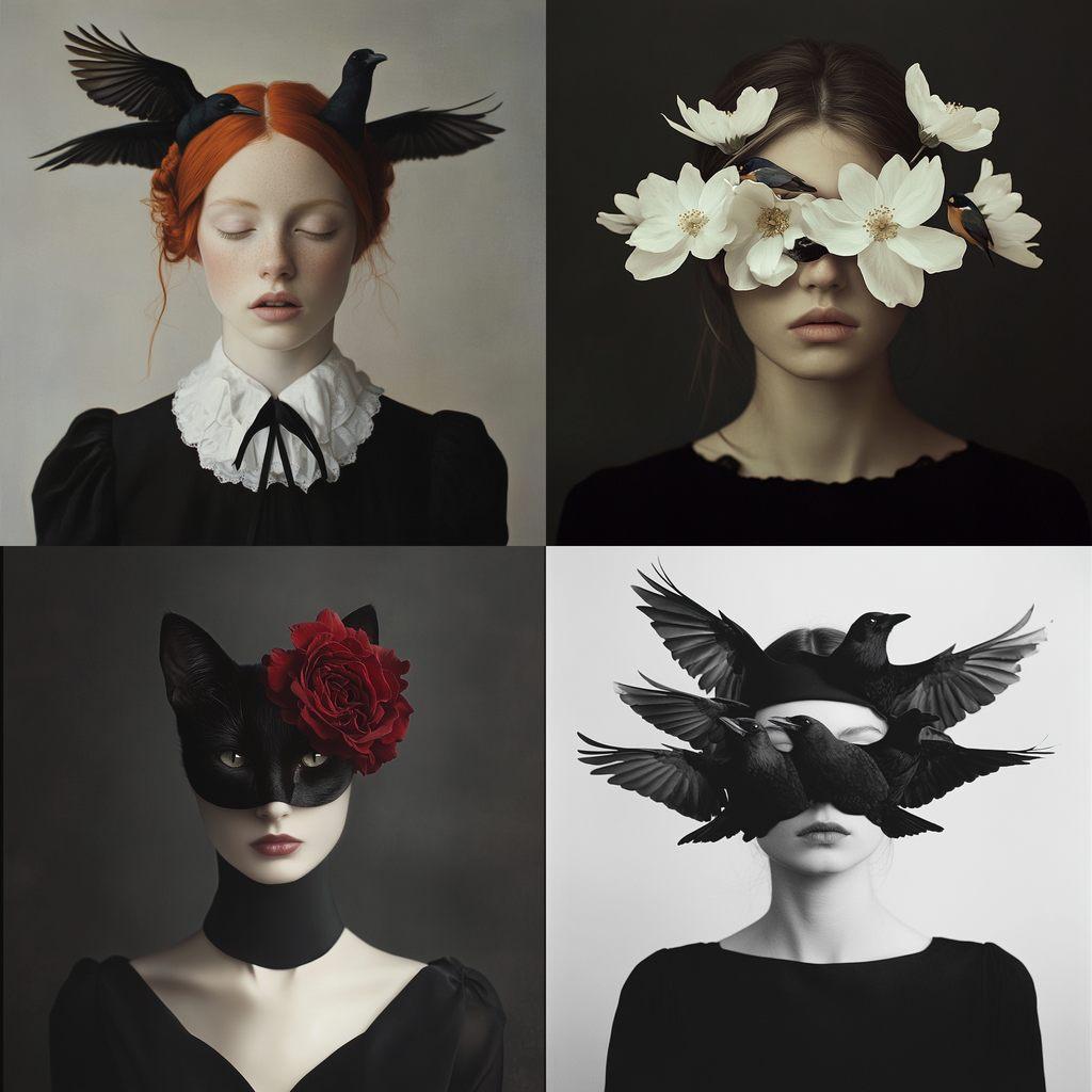 Flora Borsi style, Midjourney V6.1, render 1 of 4