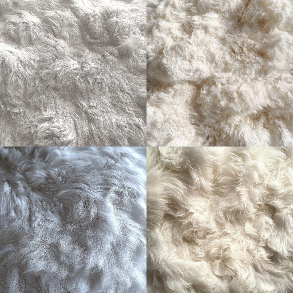 Fluffy texture style, Midjourney V6.1, render 1 of 4