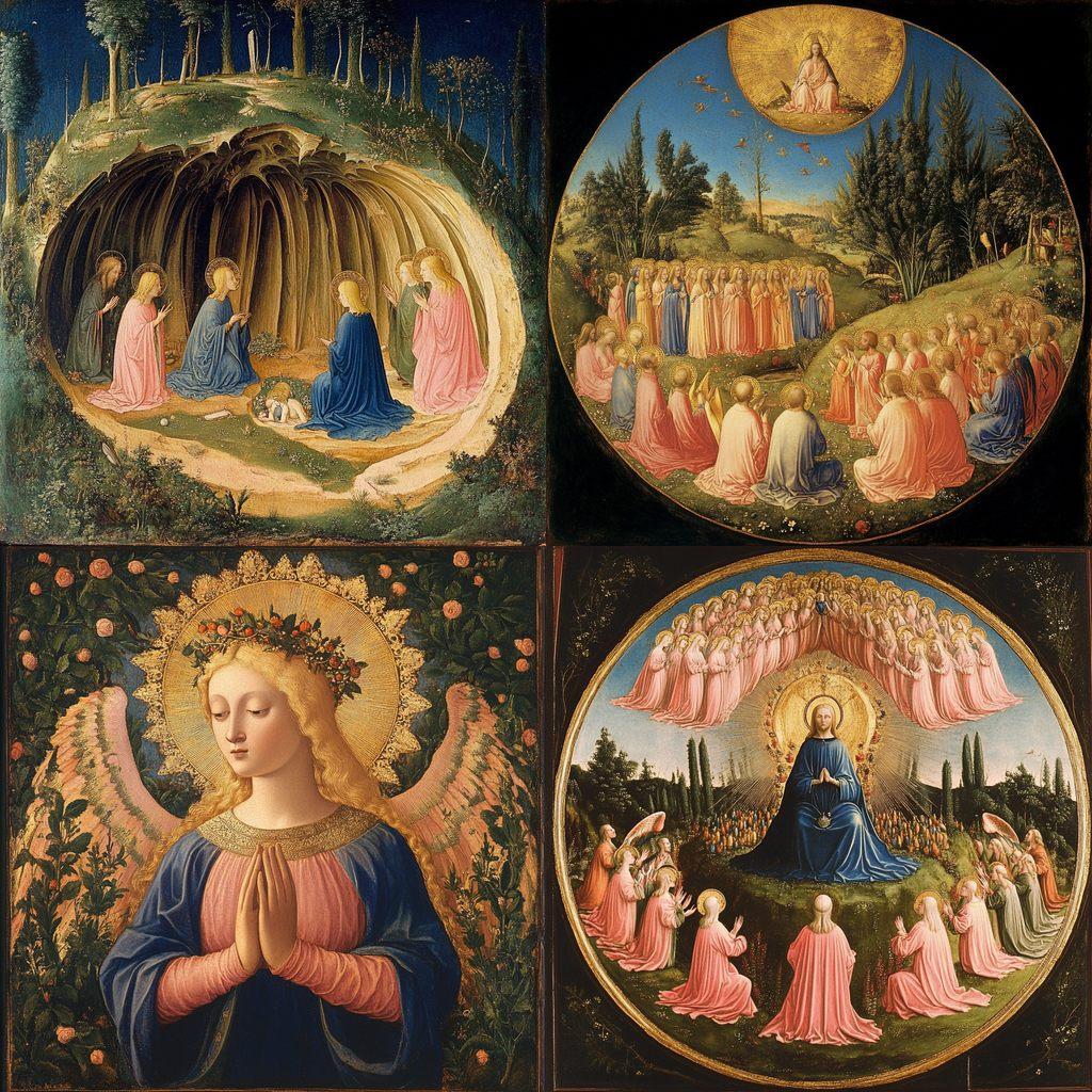 Fra Angelico style, Midjourney V6.1, render 1 of 4