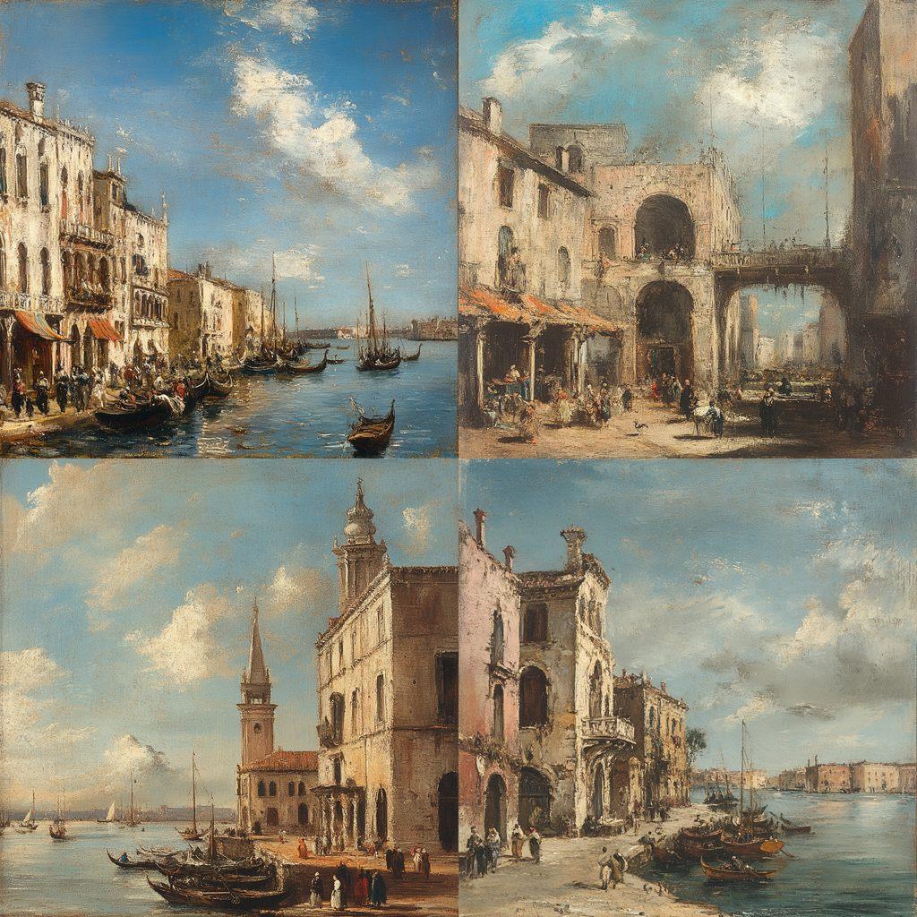 Francesco Guardi style, Midjourney V6.1, render 1 of 4