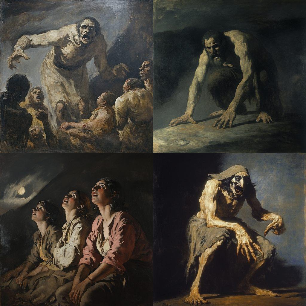 Francisco Goya style, Midjourney V6.1, render 1 of 4