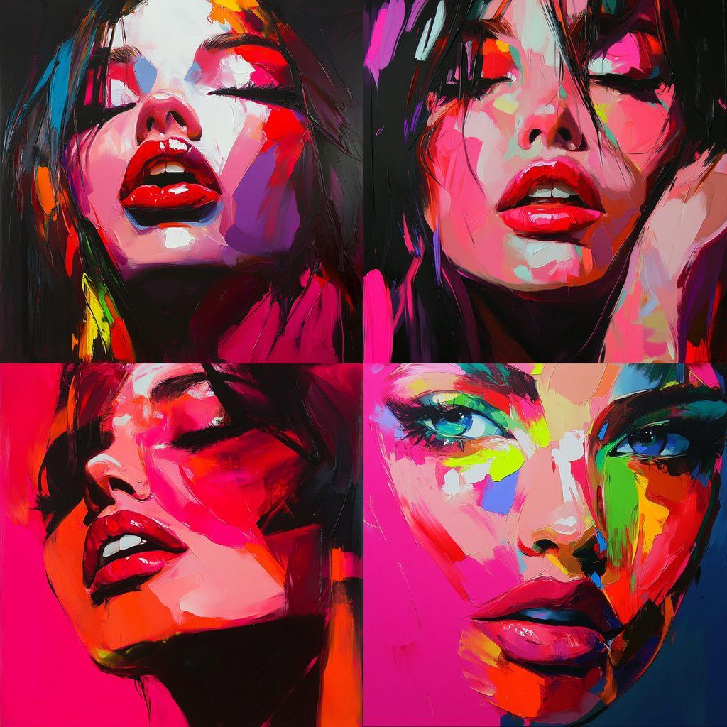 Francoise Nielly style, Midjourney V6.1, render 1 of 4