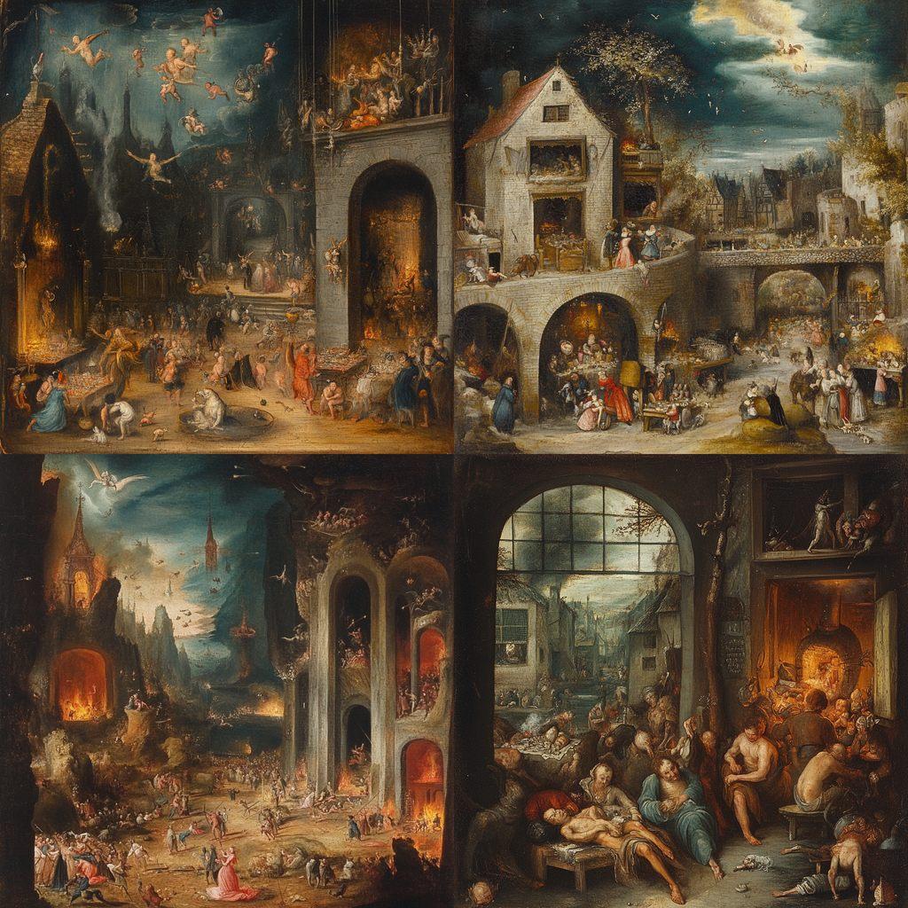 Frans Francken the Younger style, Midjourney V6.1, render 1 of 4