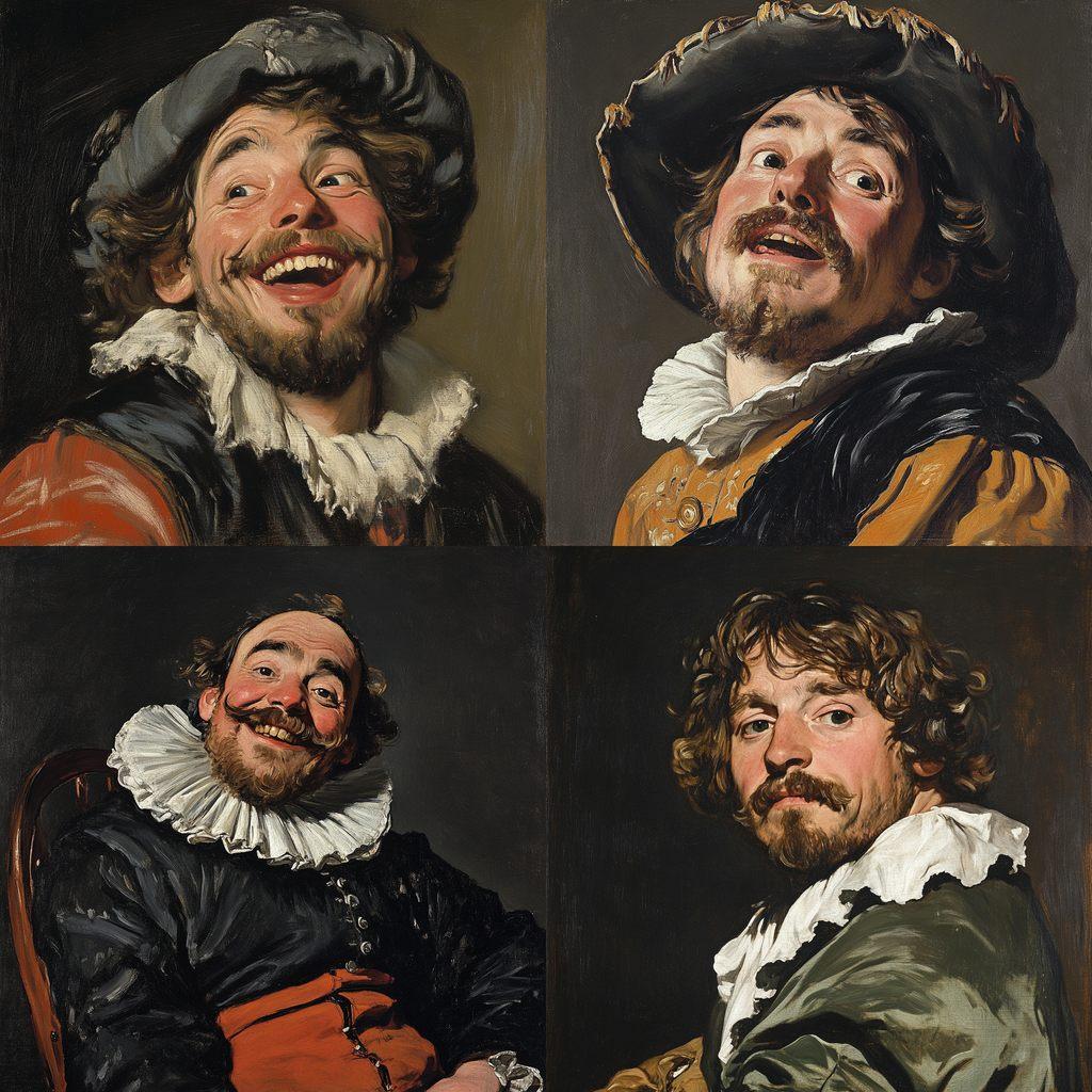 Frans Hals style, Midjourney V6.1, render 1 of 4