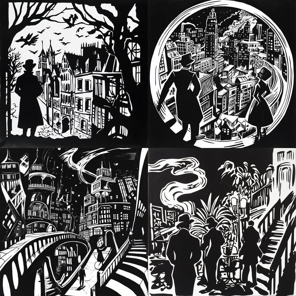 Frans Masereel style, Midjourney V6.1, render 1 of 4