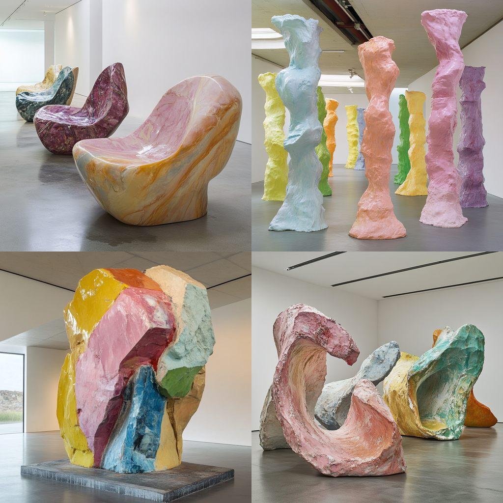 Franz West style, Midjourney V6.1, render 1 of 4