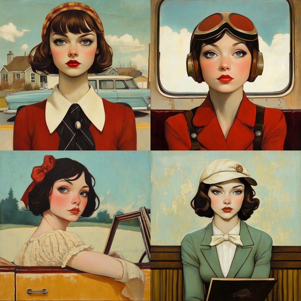 Fred Calleri style, Midjourney V6.1, render 1 of 4