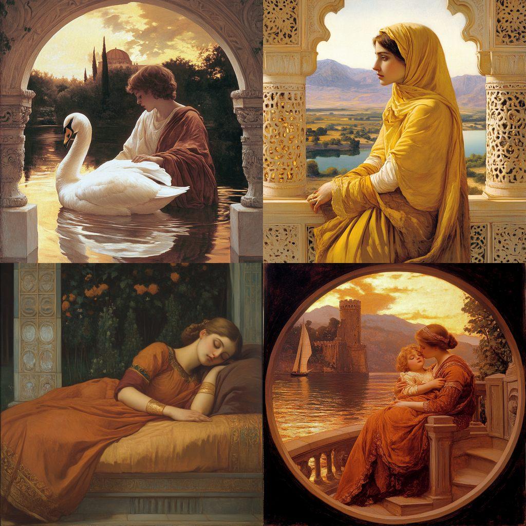 Frederic Leighton style, Midjourney V6.1, render 1 of 4