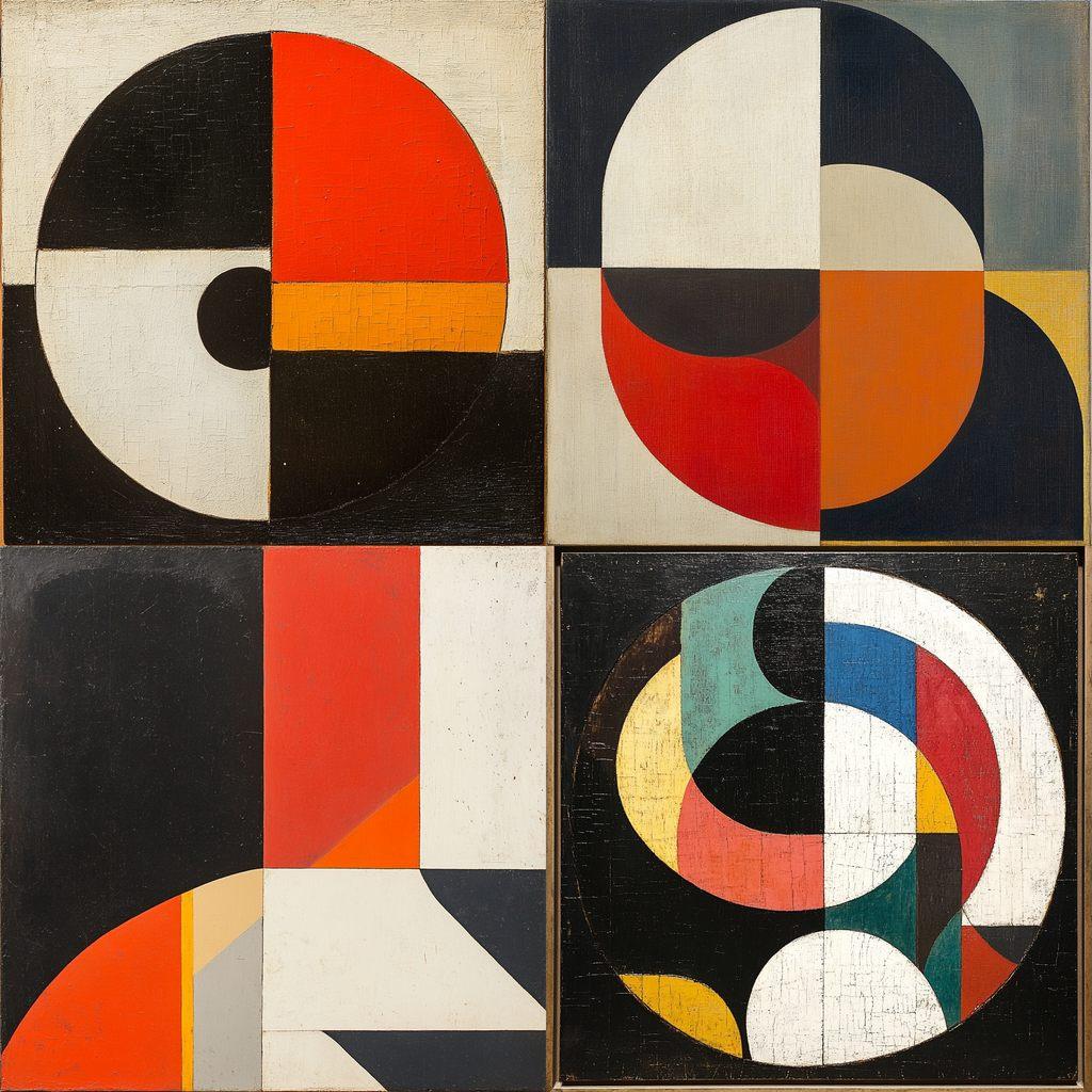 Frederick Hammersley style, Midjourney V6.1, render 1 of 4