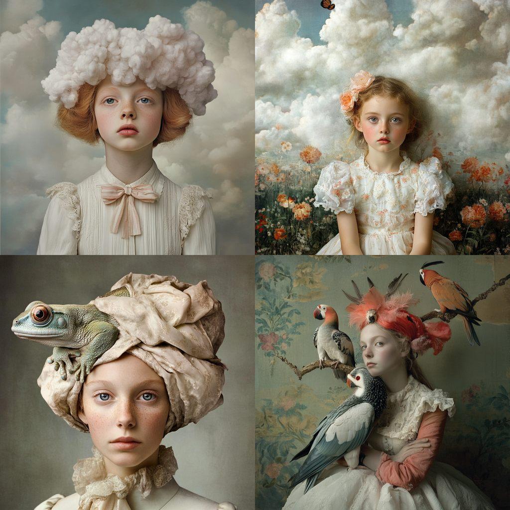 Frieke Janssens style, Midjourney V6.1, render 1 of 4