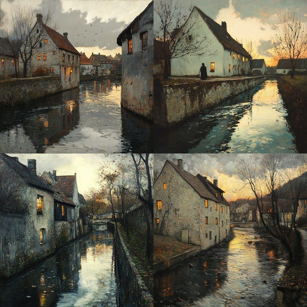 Frits Thaulow style, Midjourney V6.1, render 1 of 4