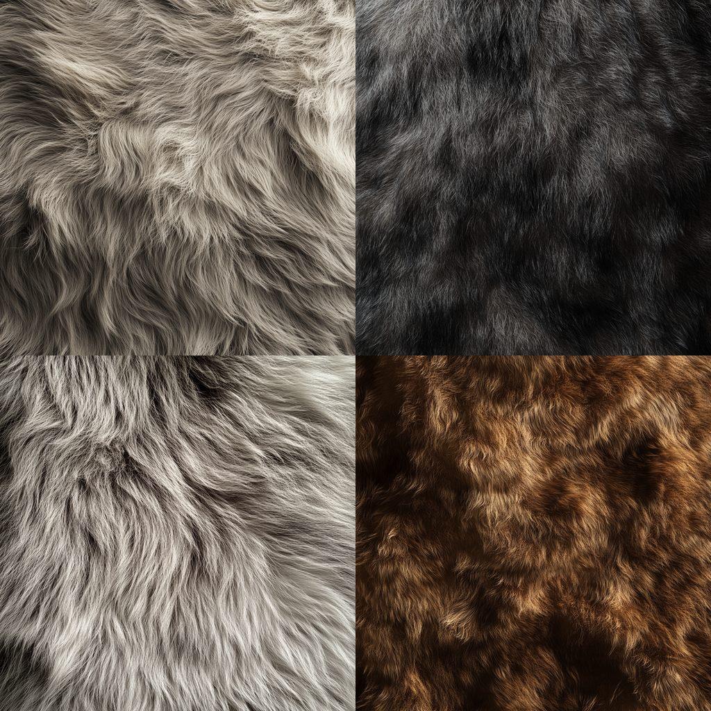 Furry texture style, Midjourney V6.1, render 1 of 4