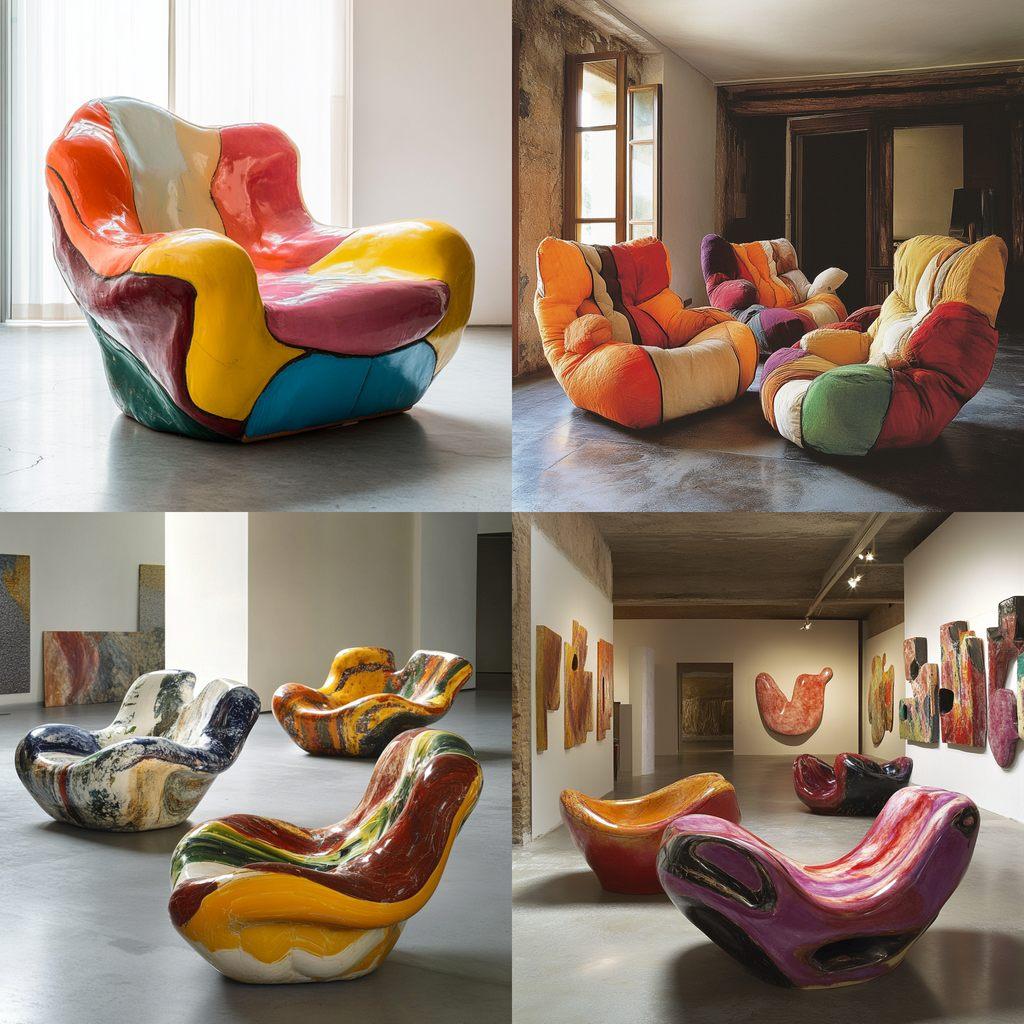 Gaetano Pesce style, Midjourney V6.1, render 1 of 4