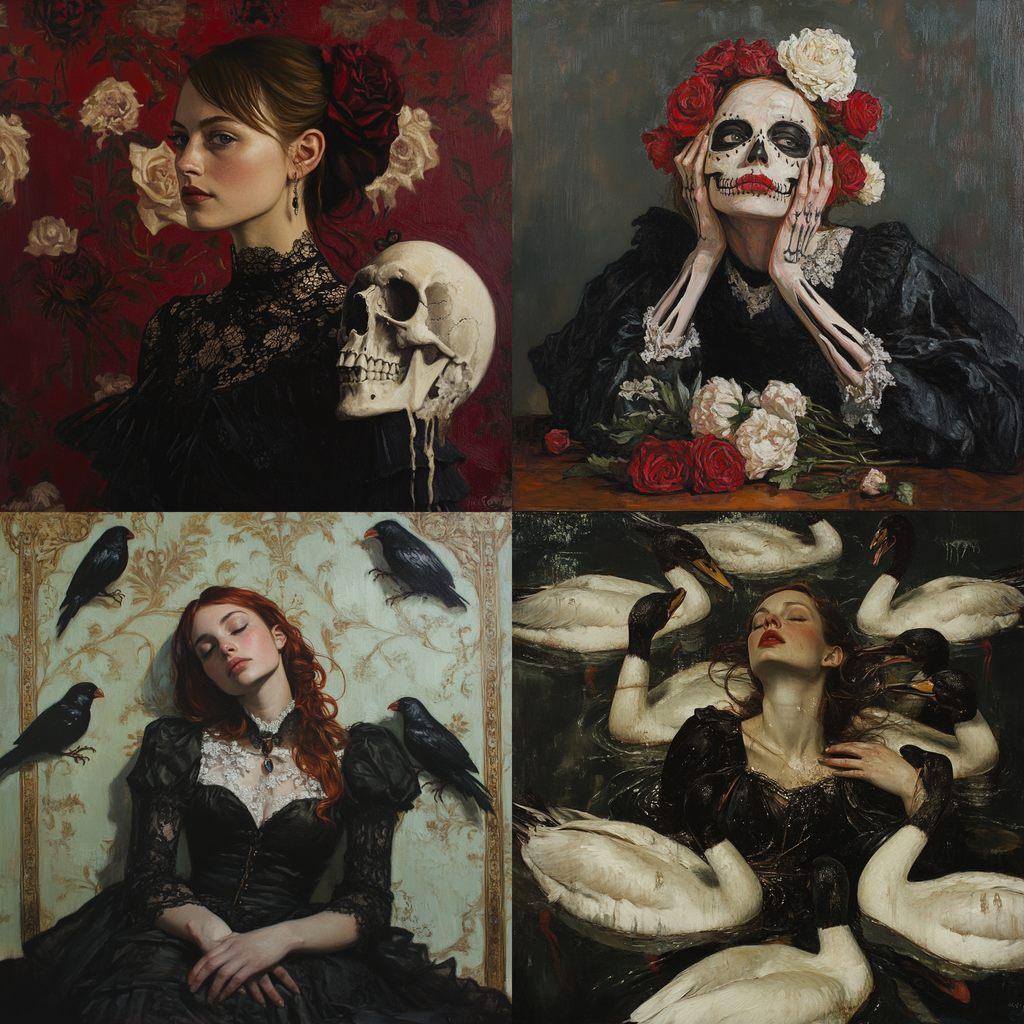 Gail Potocki style, Midjourney V6.1, render 1 of 4