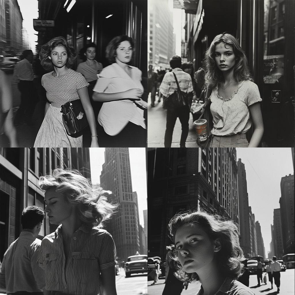 Garry Winogrand style, Midjourney V6.1, render 1 of 4