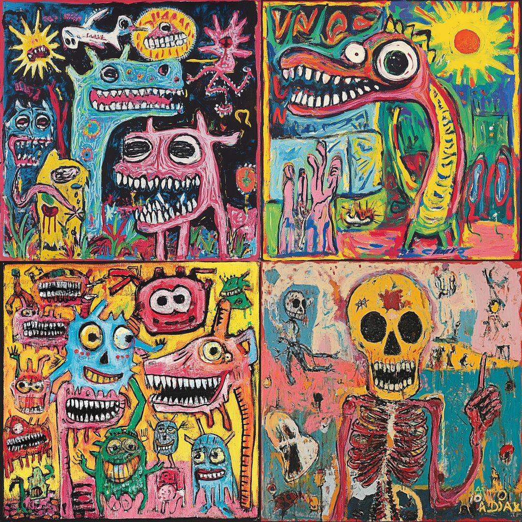 Gary Panter style, Midjourney V6.1, render 1 of 4