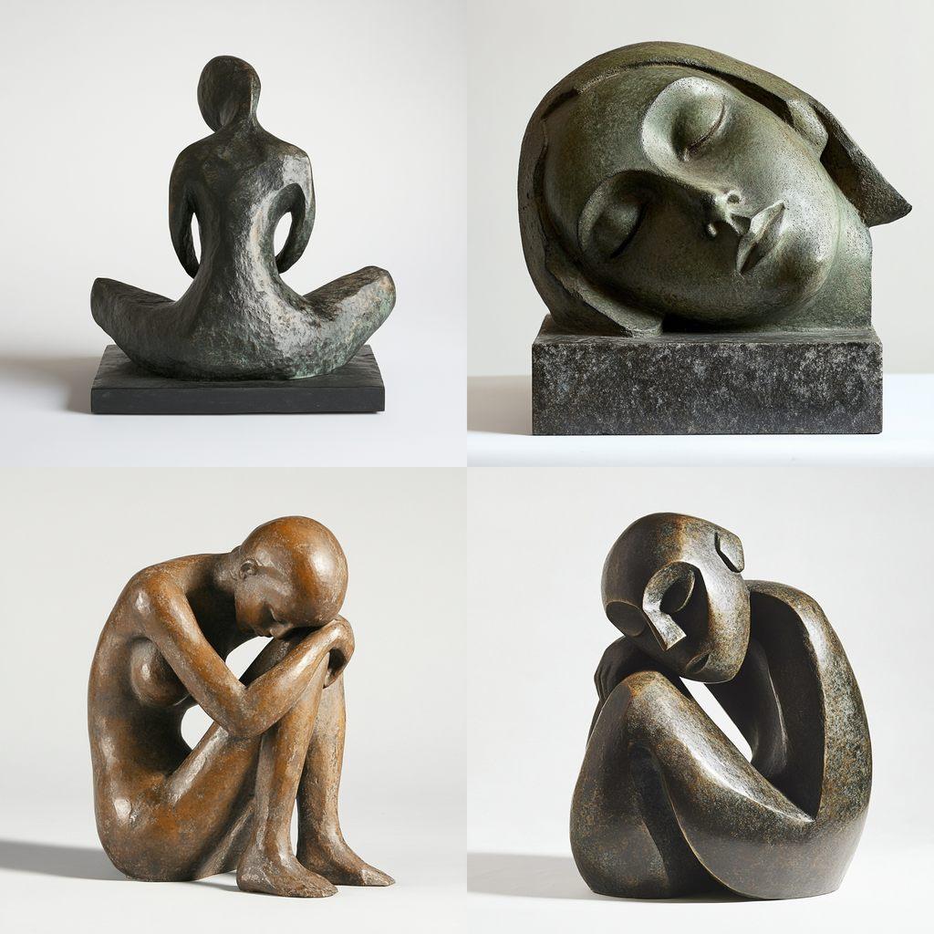 Gaston Lachaise style, Midjourney V6.1, render 1 of 4