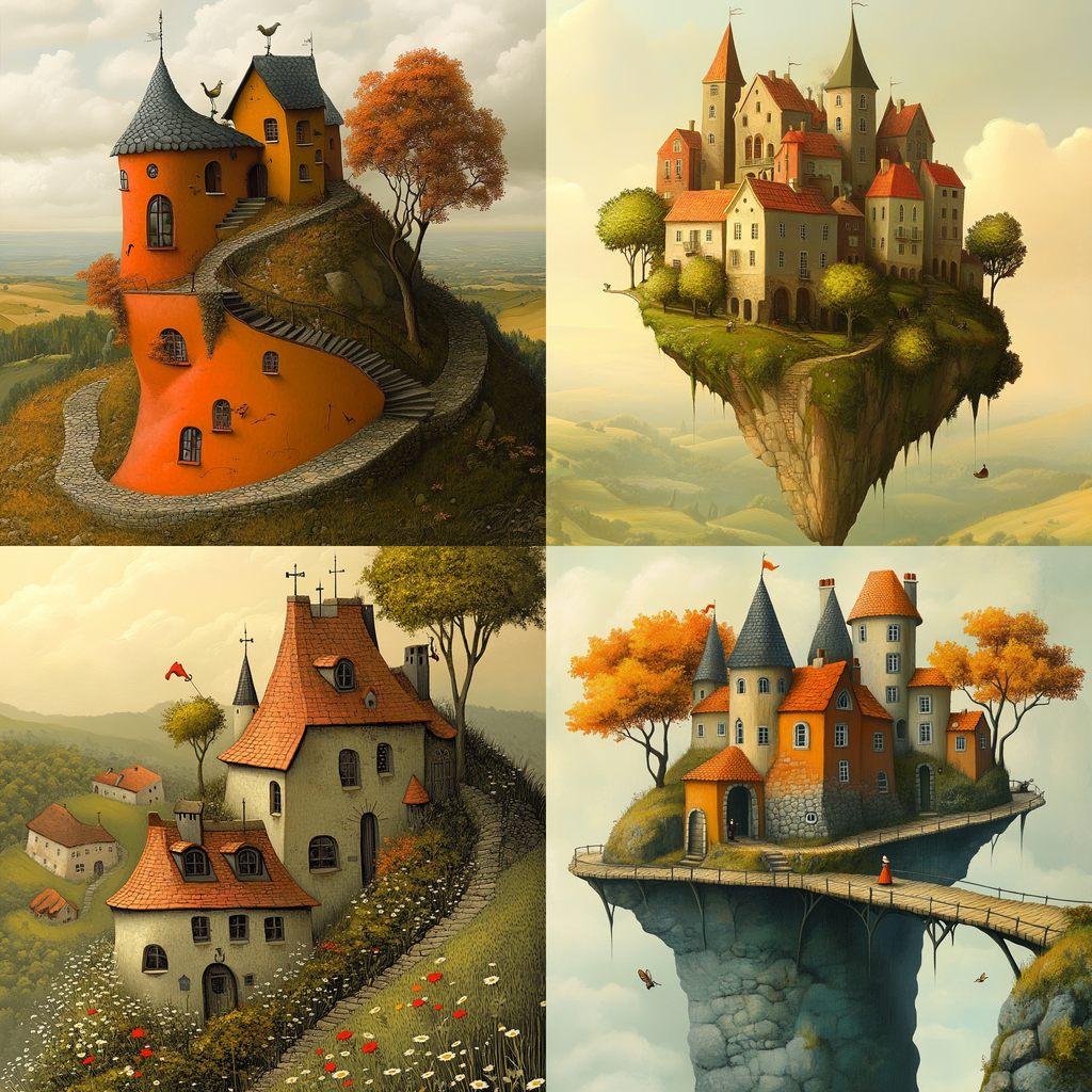 Gediminas Pranckevicius style, Midjourney V6.1, render 1 of 4