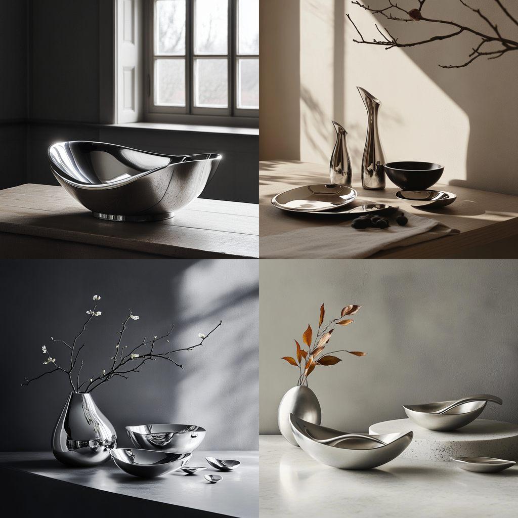Georg Jensen style, Midjourney V6.1, render 1 of 4