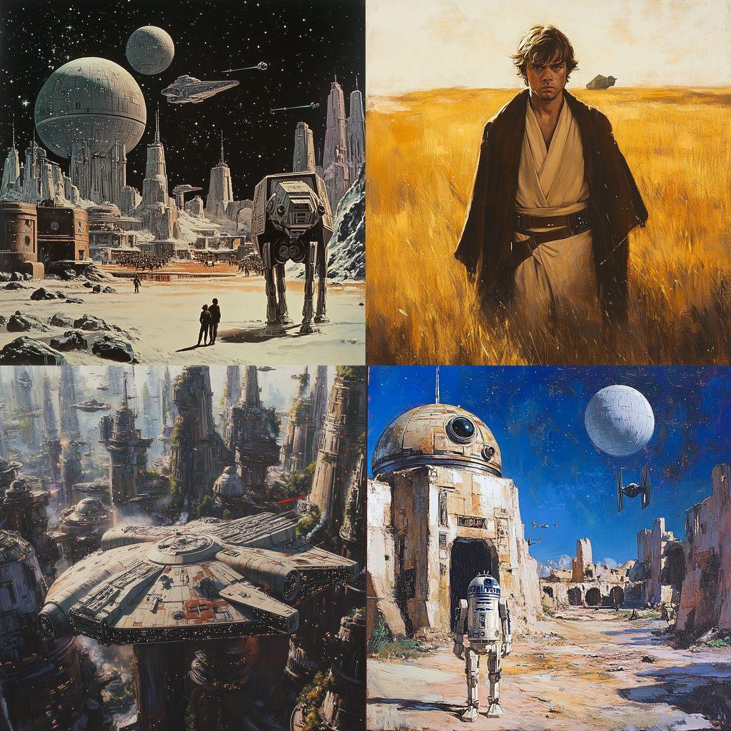 George Lucas style, Midjourney V6.1, render 1 of 4