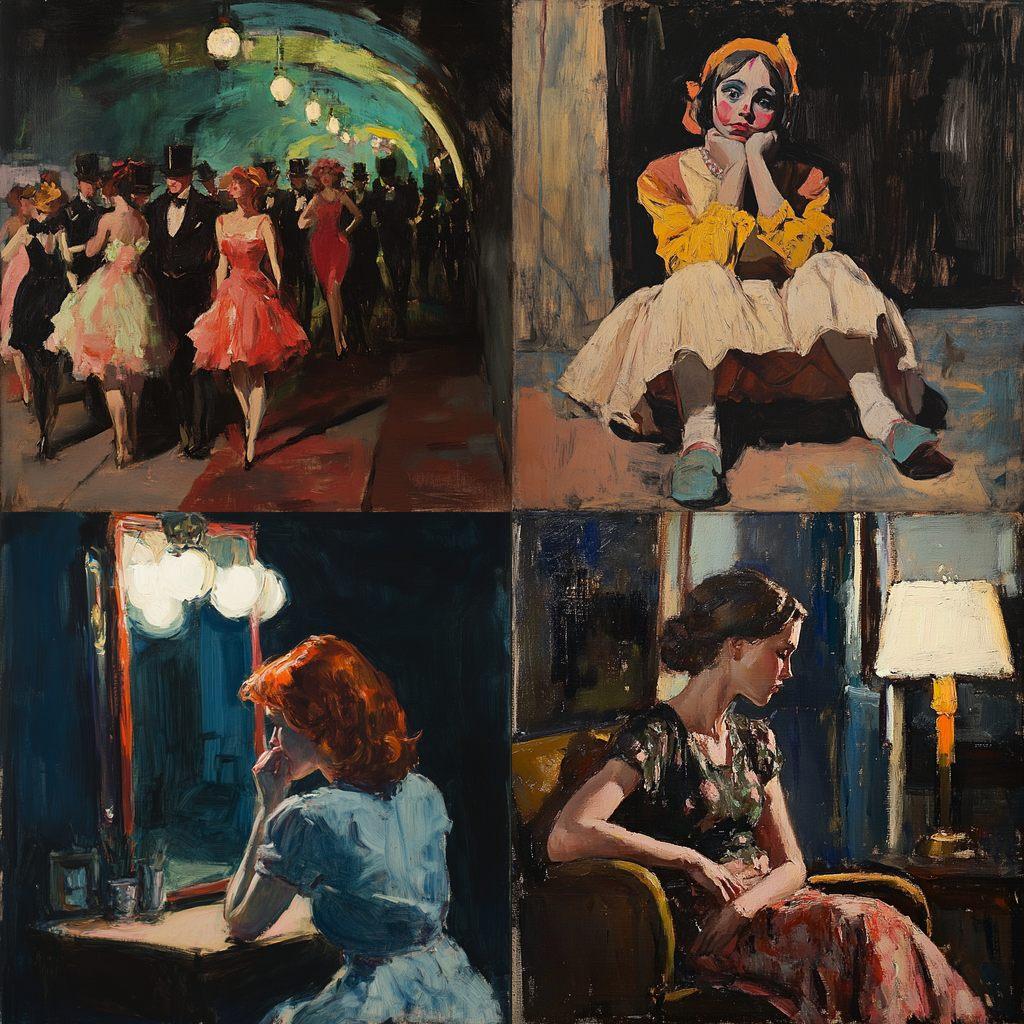 George Luks style, Midjourney V6.1, render 1 of 4