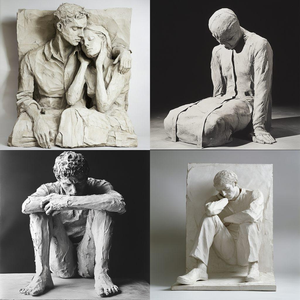 George Segal style, Midjourney V6.1, render 1 of 4