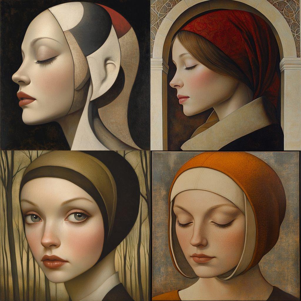 George Underwood style, Midjourney V6.1, render 1 of 4