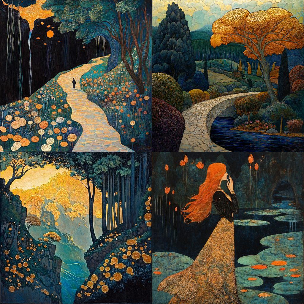 Georges Lacombe style, Midjourney V6.1, render 1 of 4
