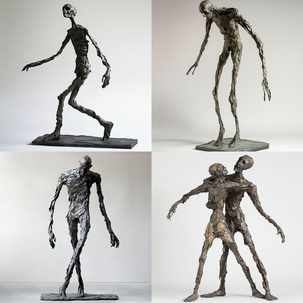 Germaine Richier style, Midjourney V6.1, render 1 of 4